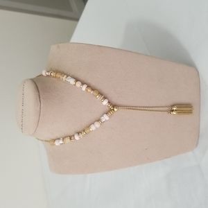 Stella & Dot Kari Fringe Necklace Gold